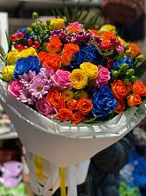 Букет цветов из:  Розы и Хризантемы #REPLACE_PRED# Казачинском