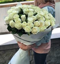Букет 35 Белых роз #REPLACE_PRED# Казачинском