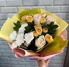 Букет цветов из:  Розы и Хризантемы #REPLACE_PRED# Казачинском